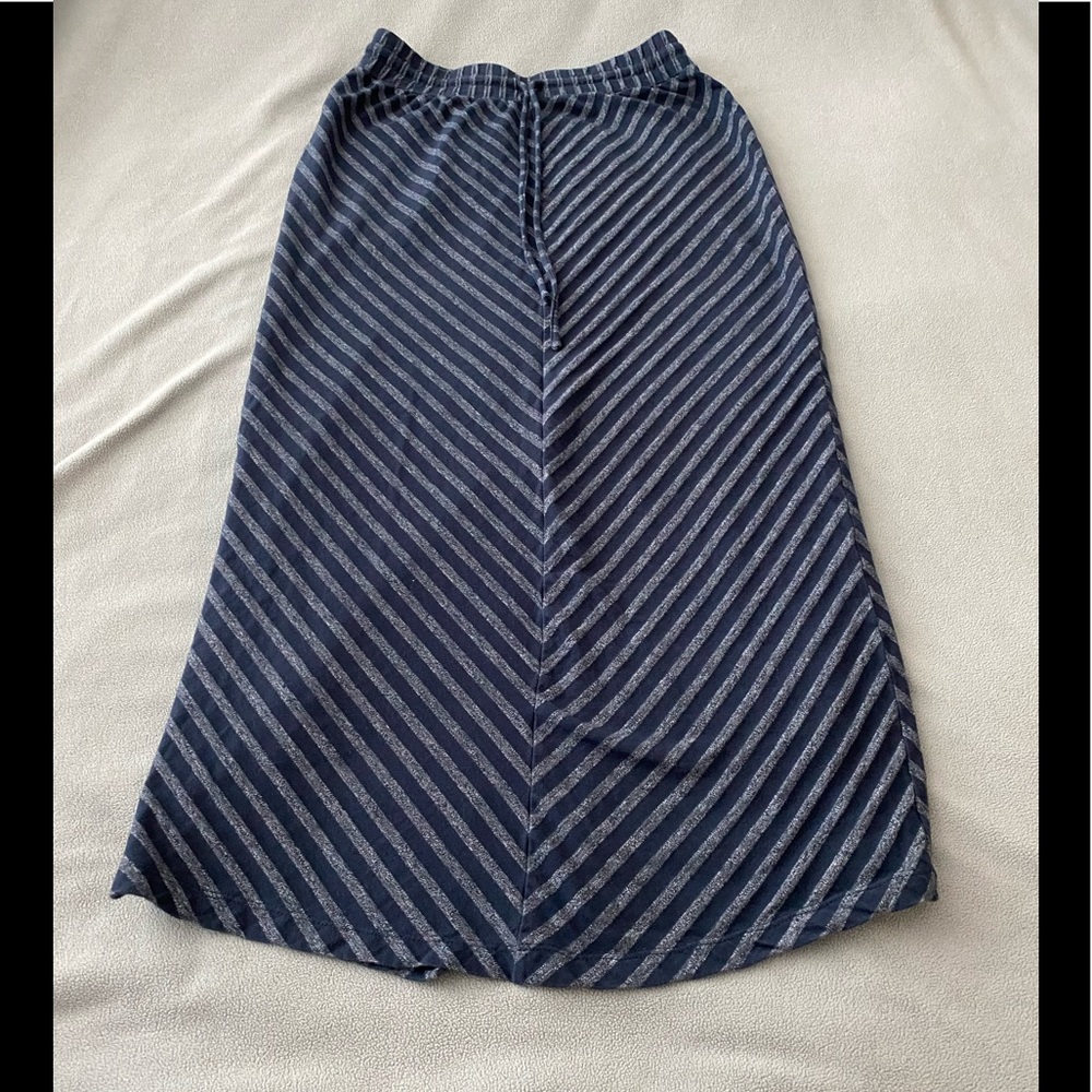 LOFT Striped Maxi Skirt